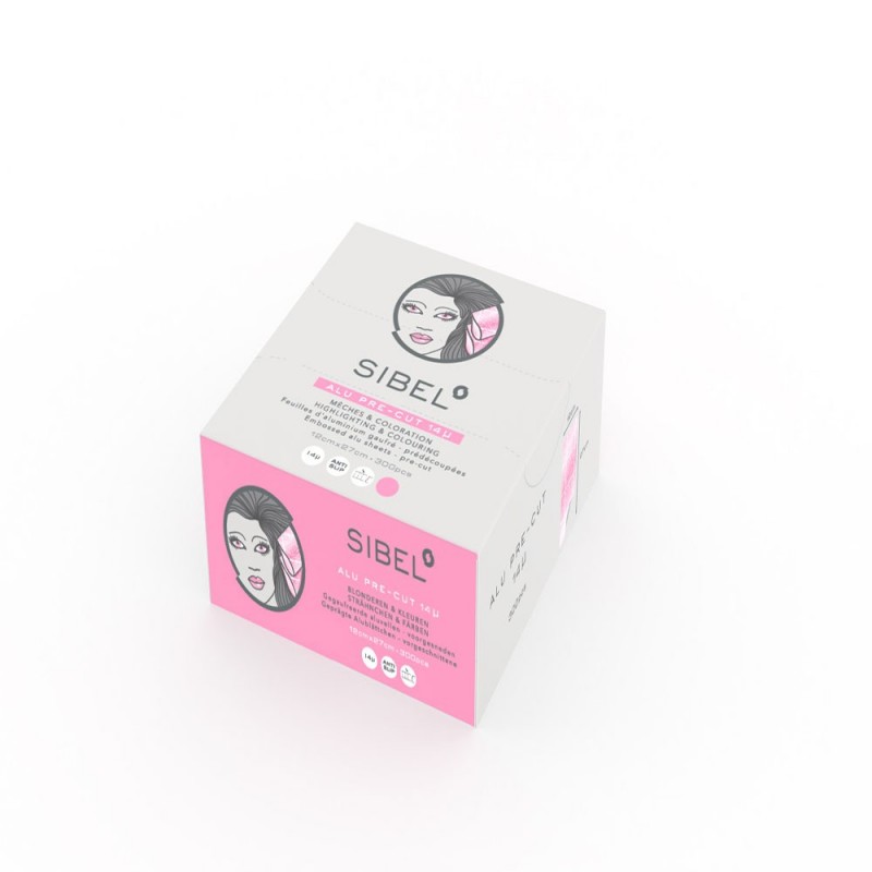 Feuilles D'Aluminium Gaufrée 14µ Rose 27cmx12cm